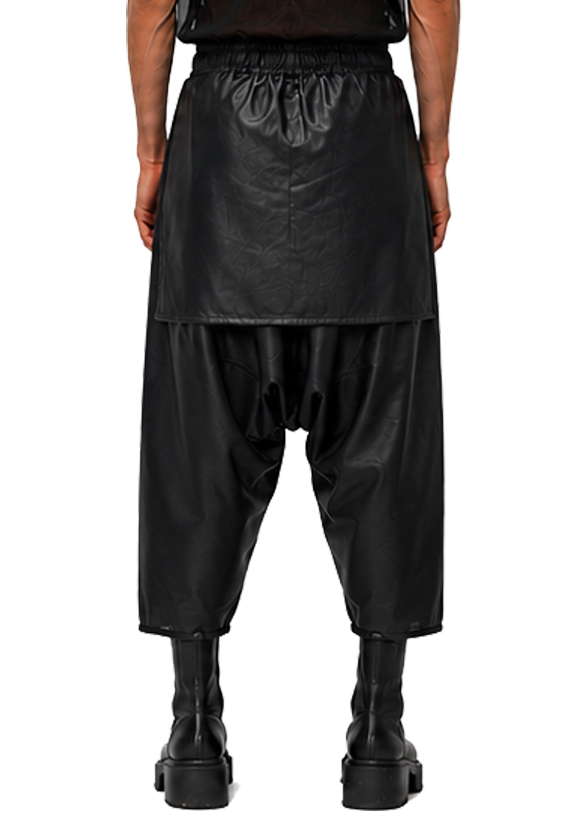 VEGAN LEATHER SAMURAI TROUSERS
