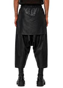 VEGAN LEATHER SAMURAI TROUSERS