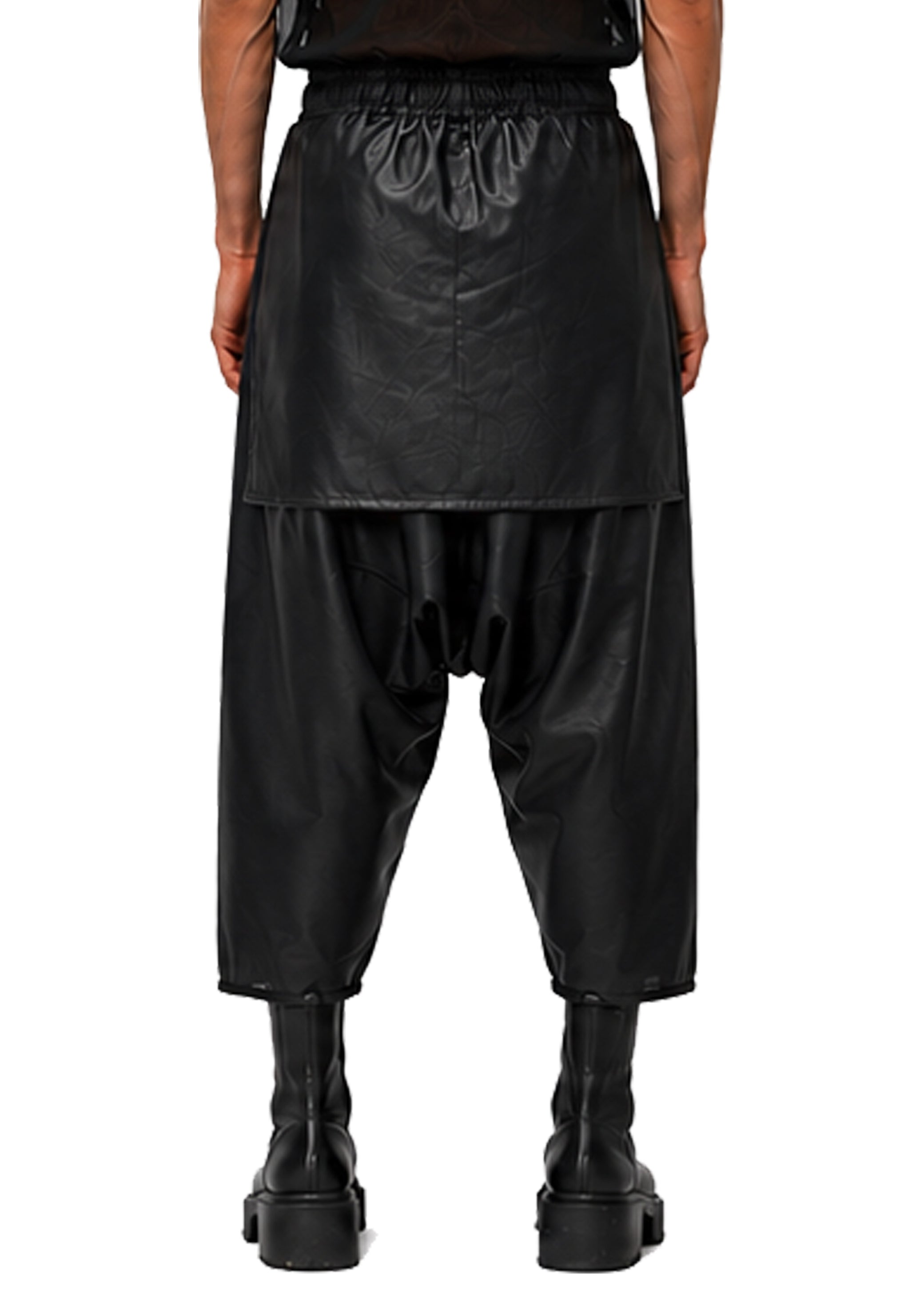 VEGAN LEATHER SAMURAI TROUSERS