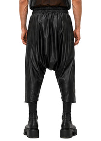 VEGAN LEATHER WRAP TROUSERS