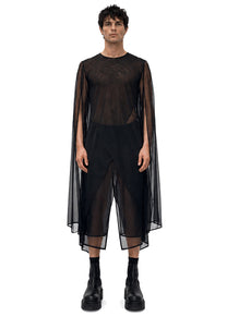 MESH XL SLEEVE SIDE PEAK TOP