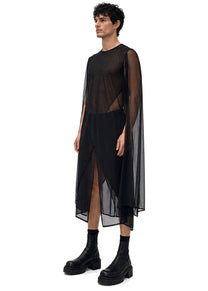 MESH XL SLEEVE SIDE PEAK TOP