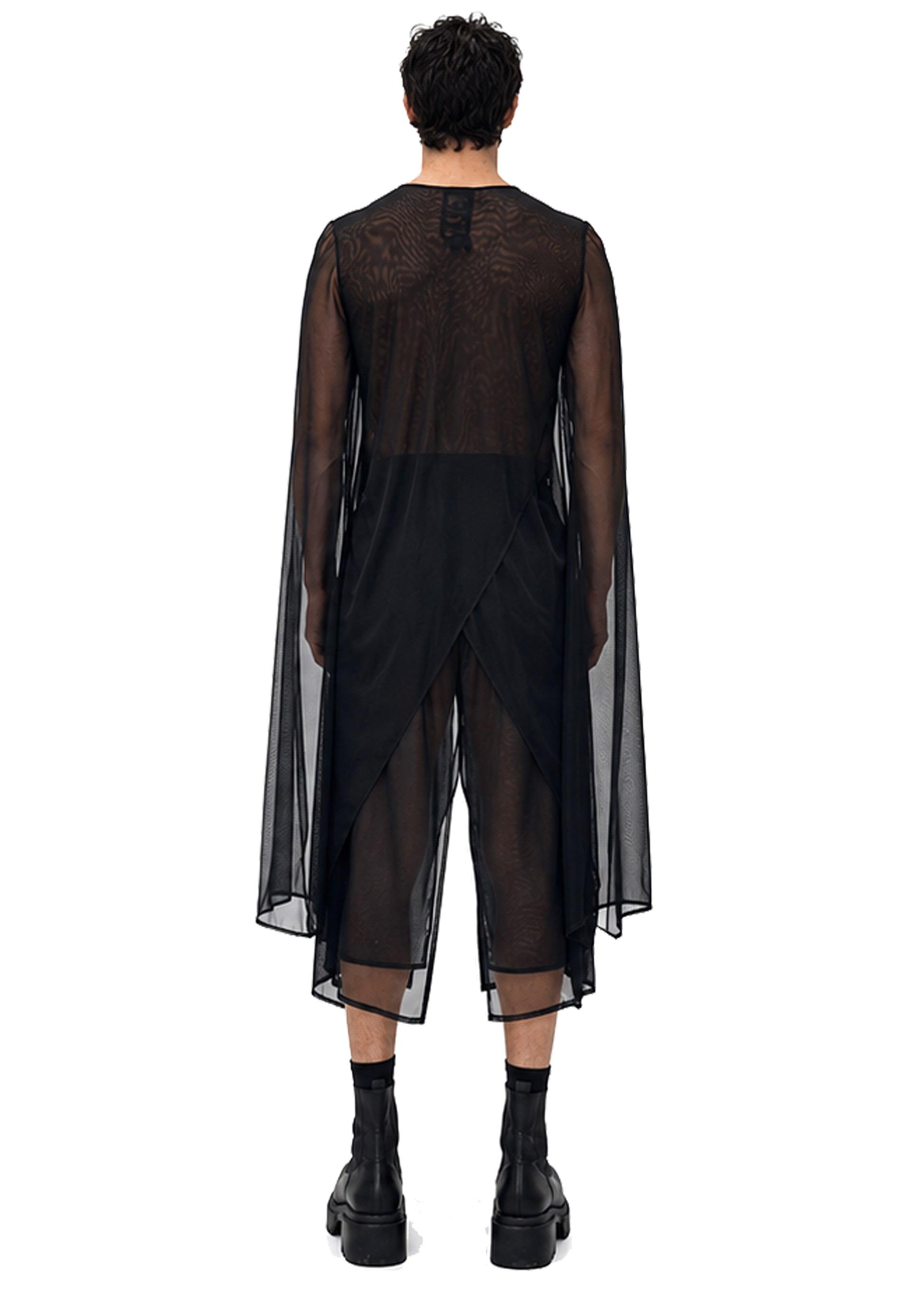 MESH XL SLEEVE SIDE PEAK TOP