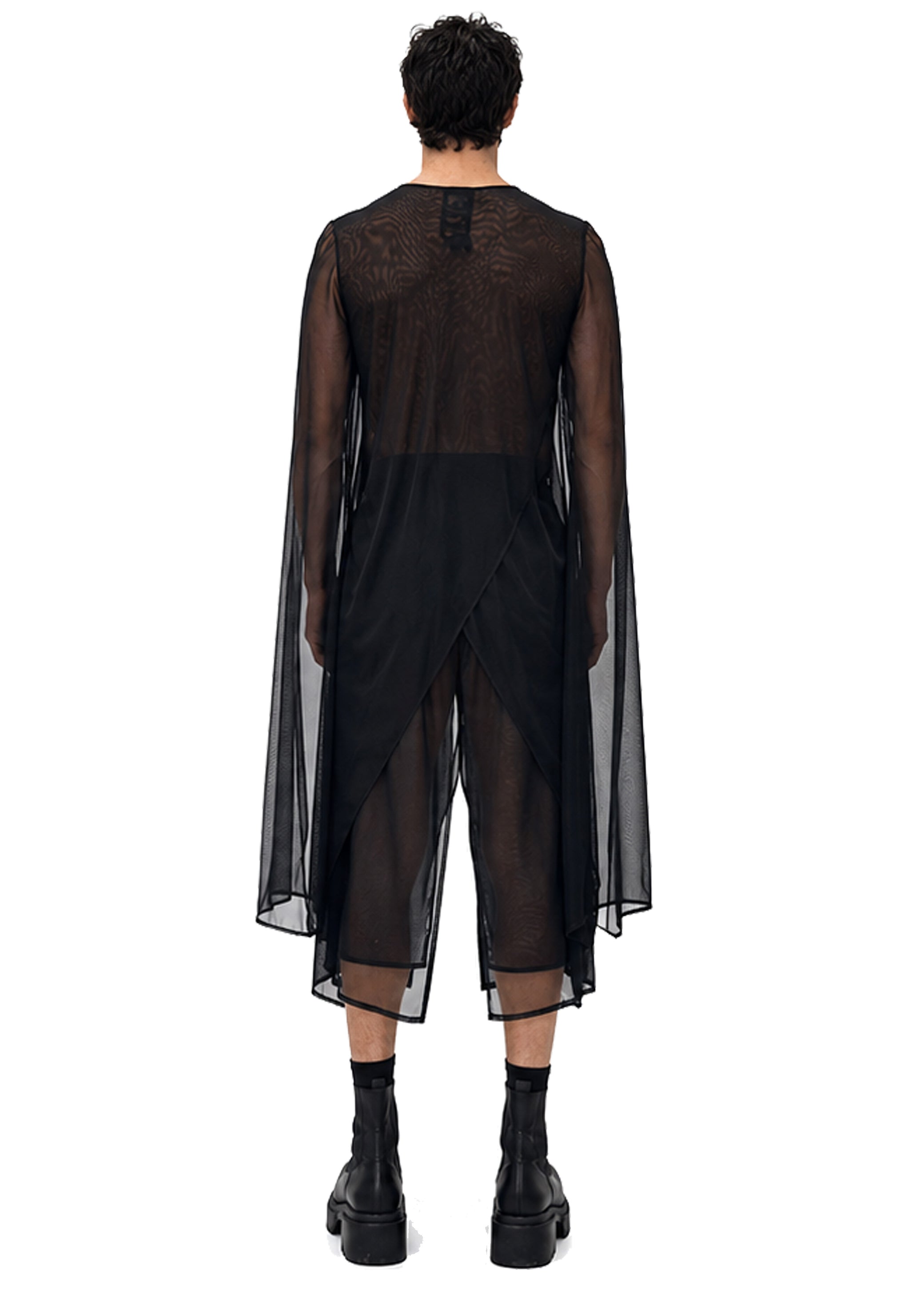 MESH XL SLEEVE SIDE PEAK TOP