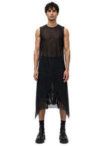 MESH SIDE PEAK VEST