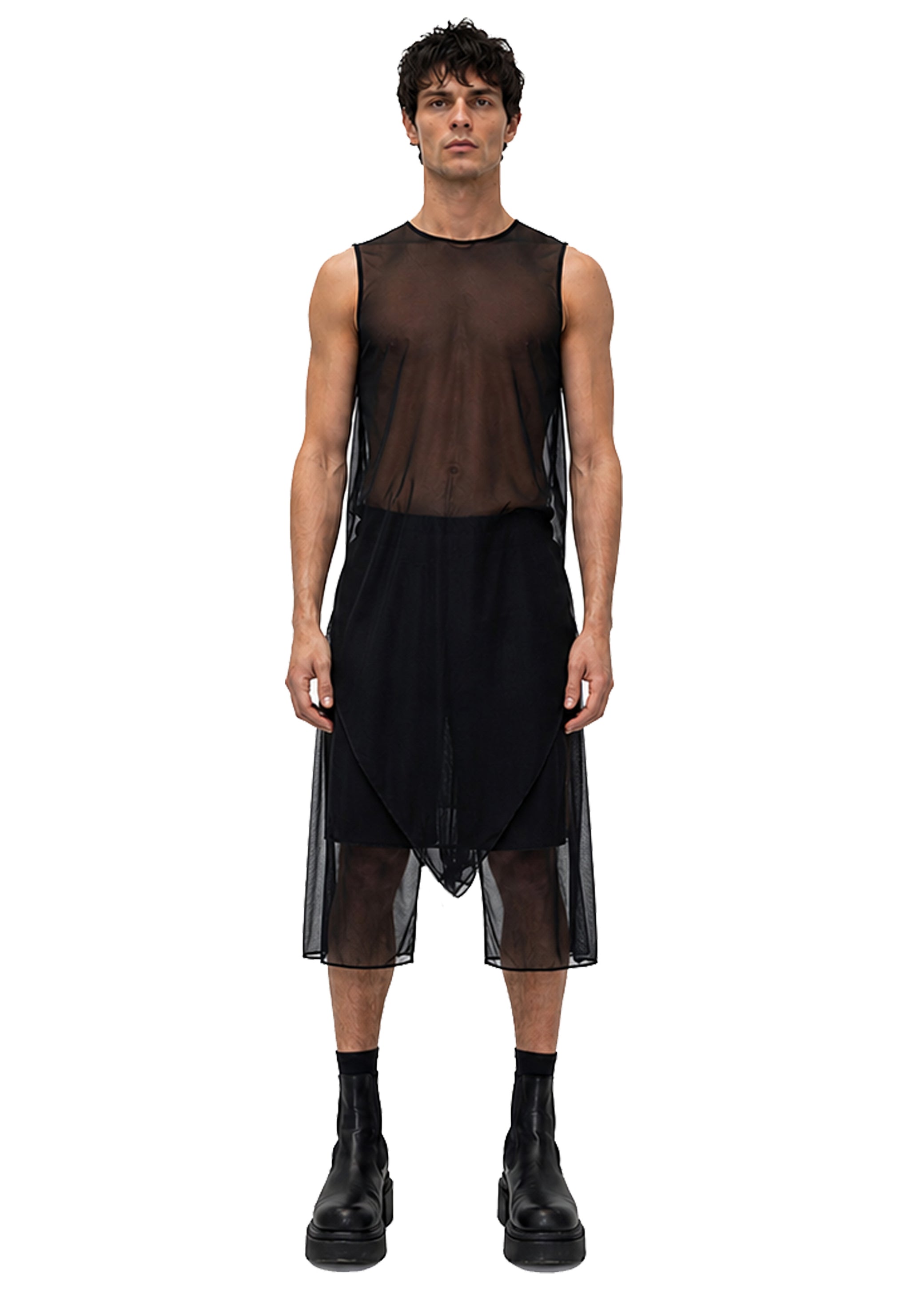 MESH SINGLE PEAK VEST