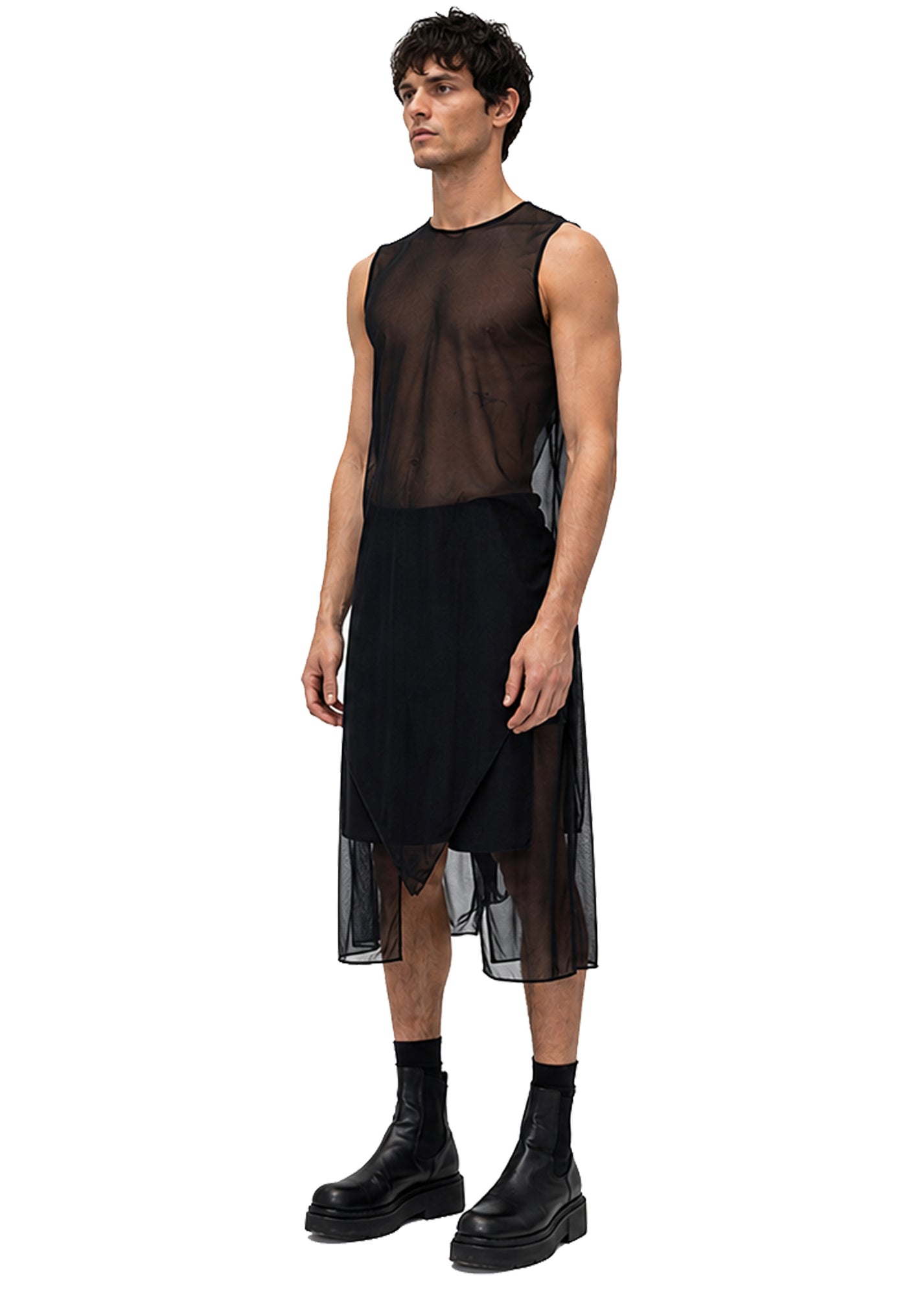 MESH SINGLE PEAK VEST