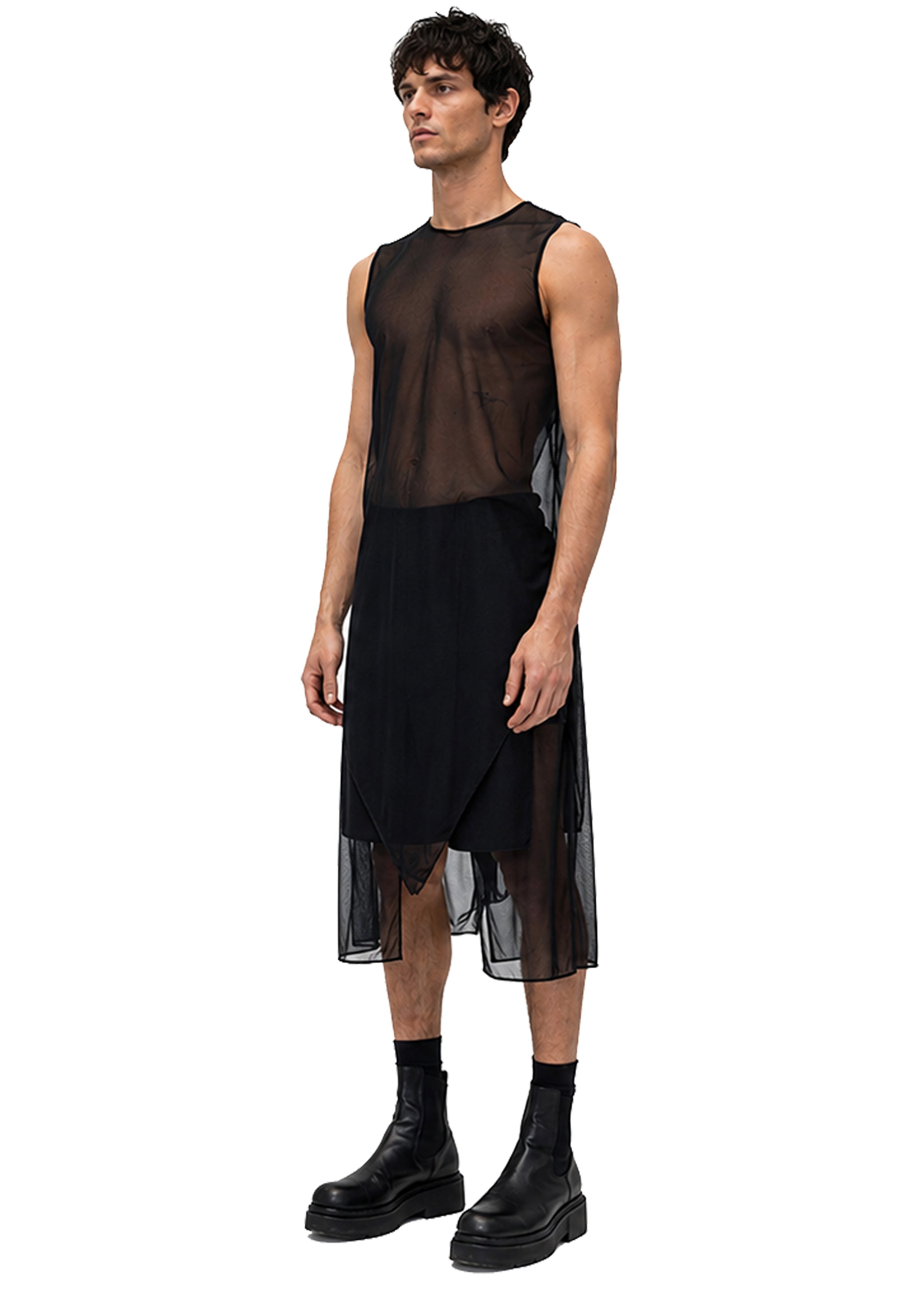 MESH SINGLE PEAK VEST