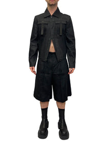 RAW DENIM COAT BOMBER