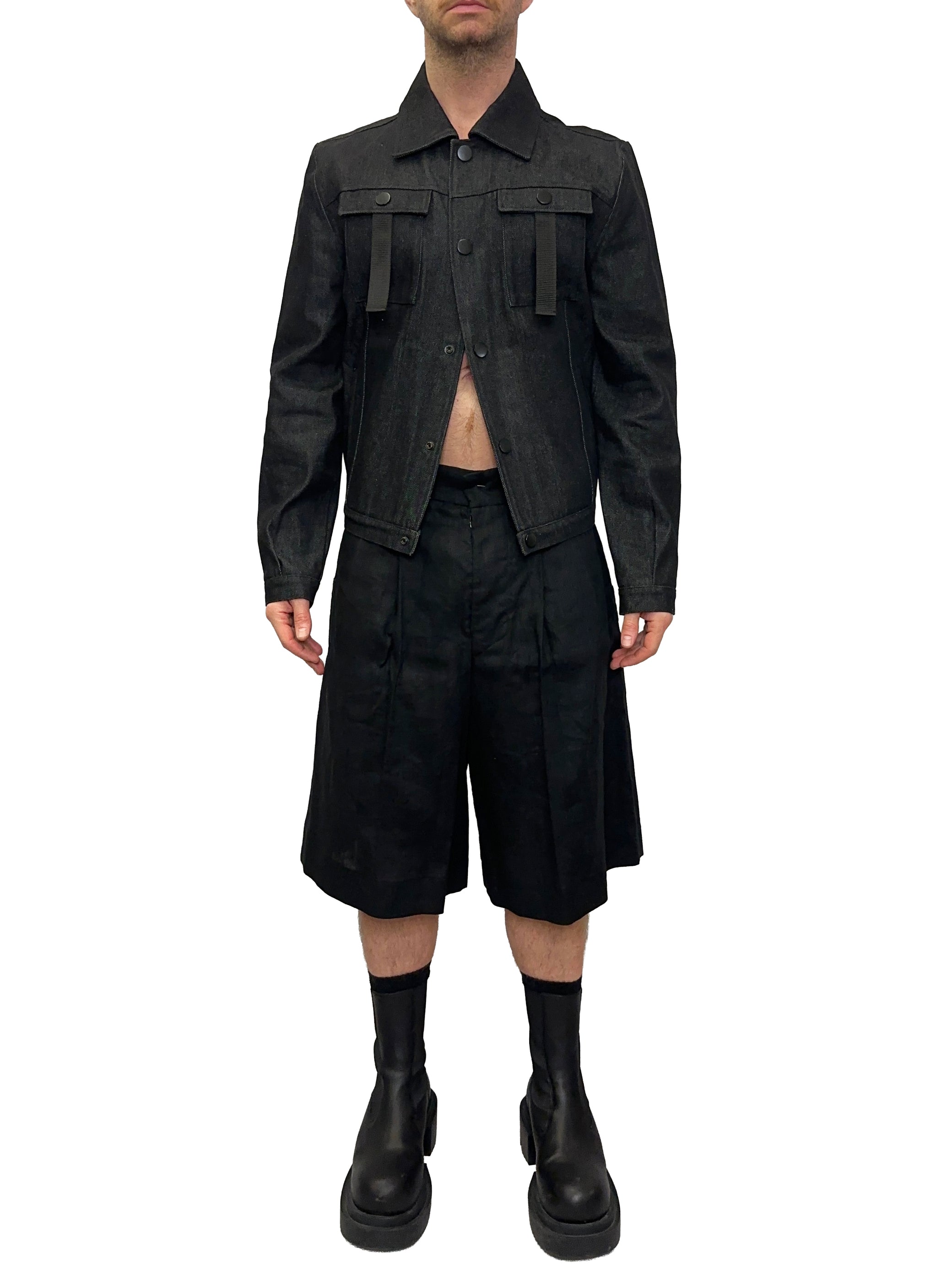 RAW DENIM COAT BOMBER