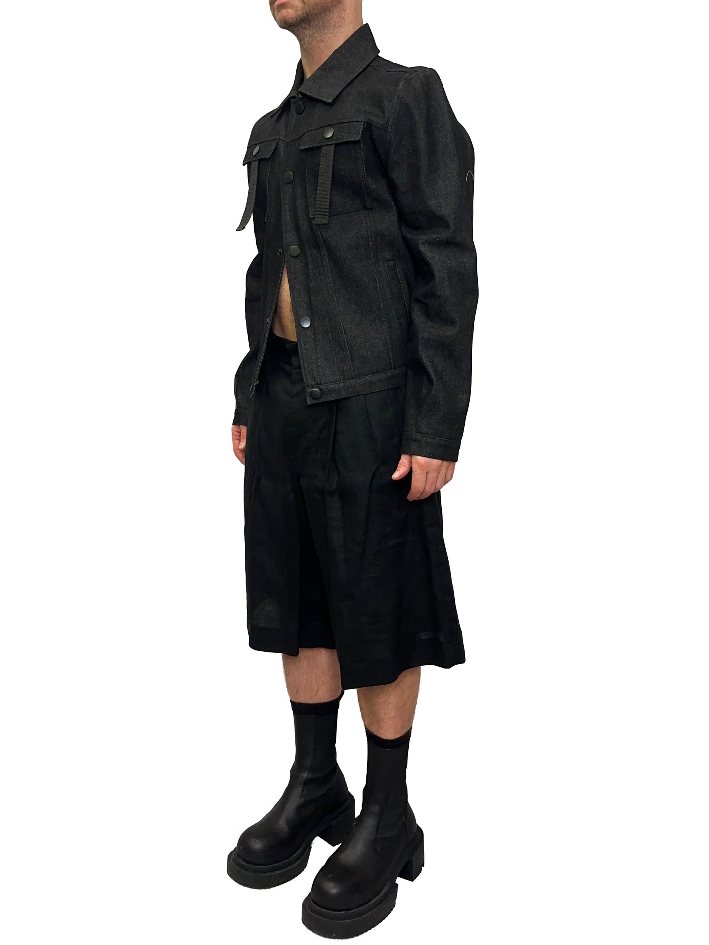 RAW DENIM COAT BOMBER