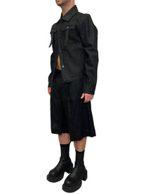 RAW DENIM COAT BOMBER