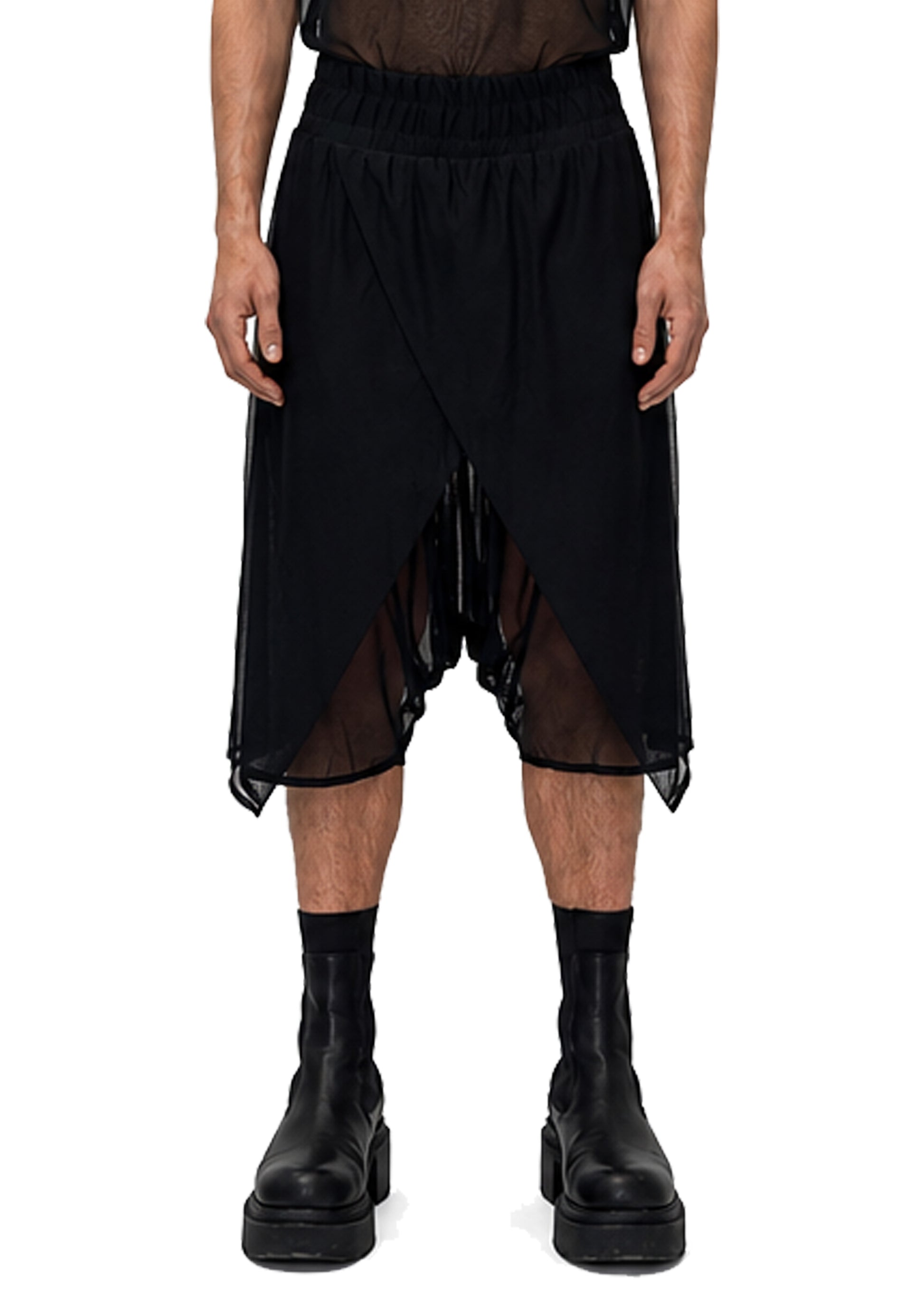 MESH WRAP SHORTS