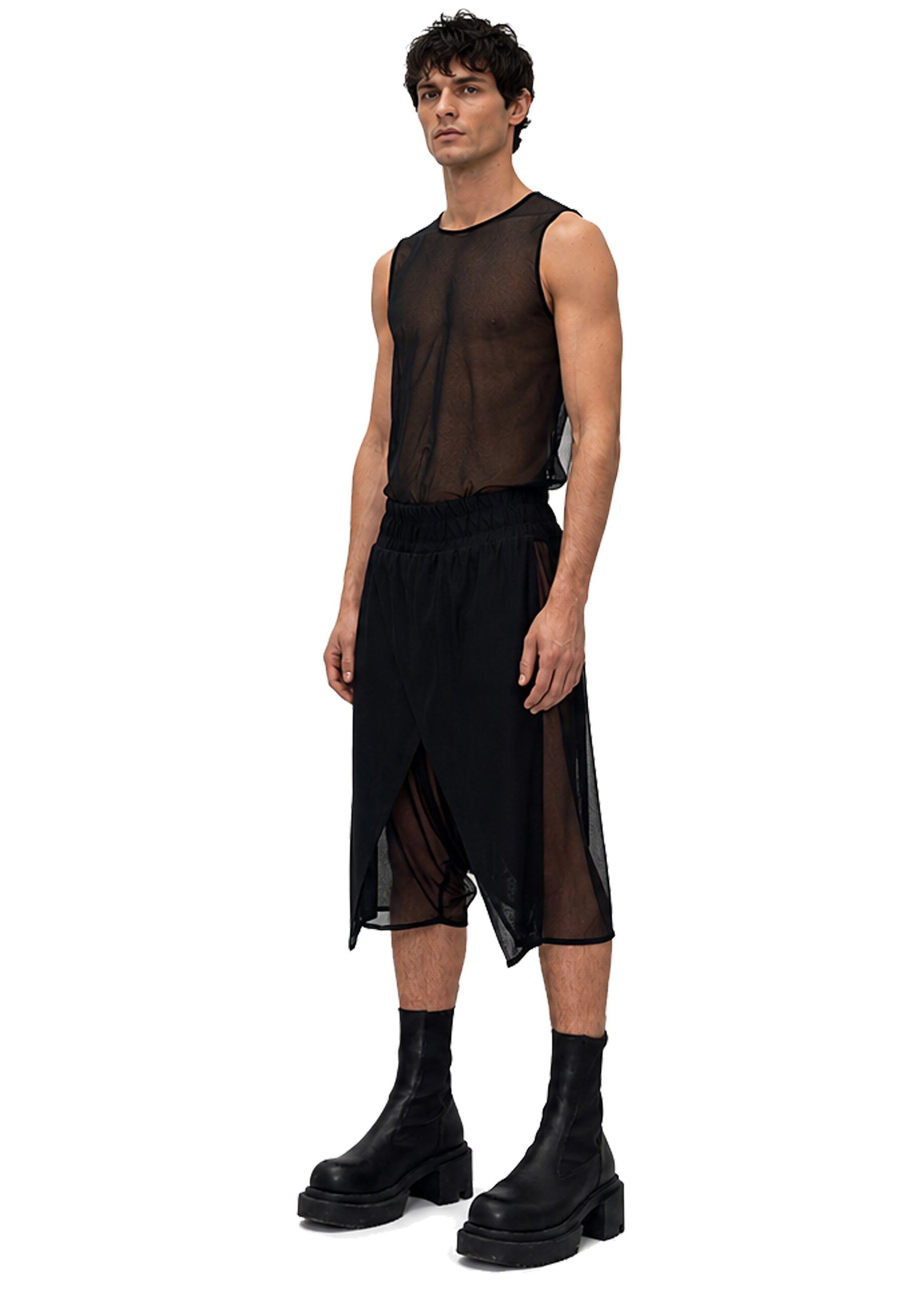 MESH WRAP SHORTS