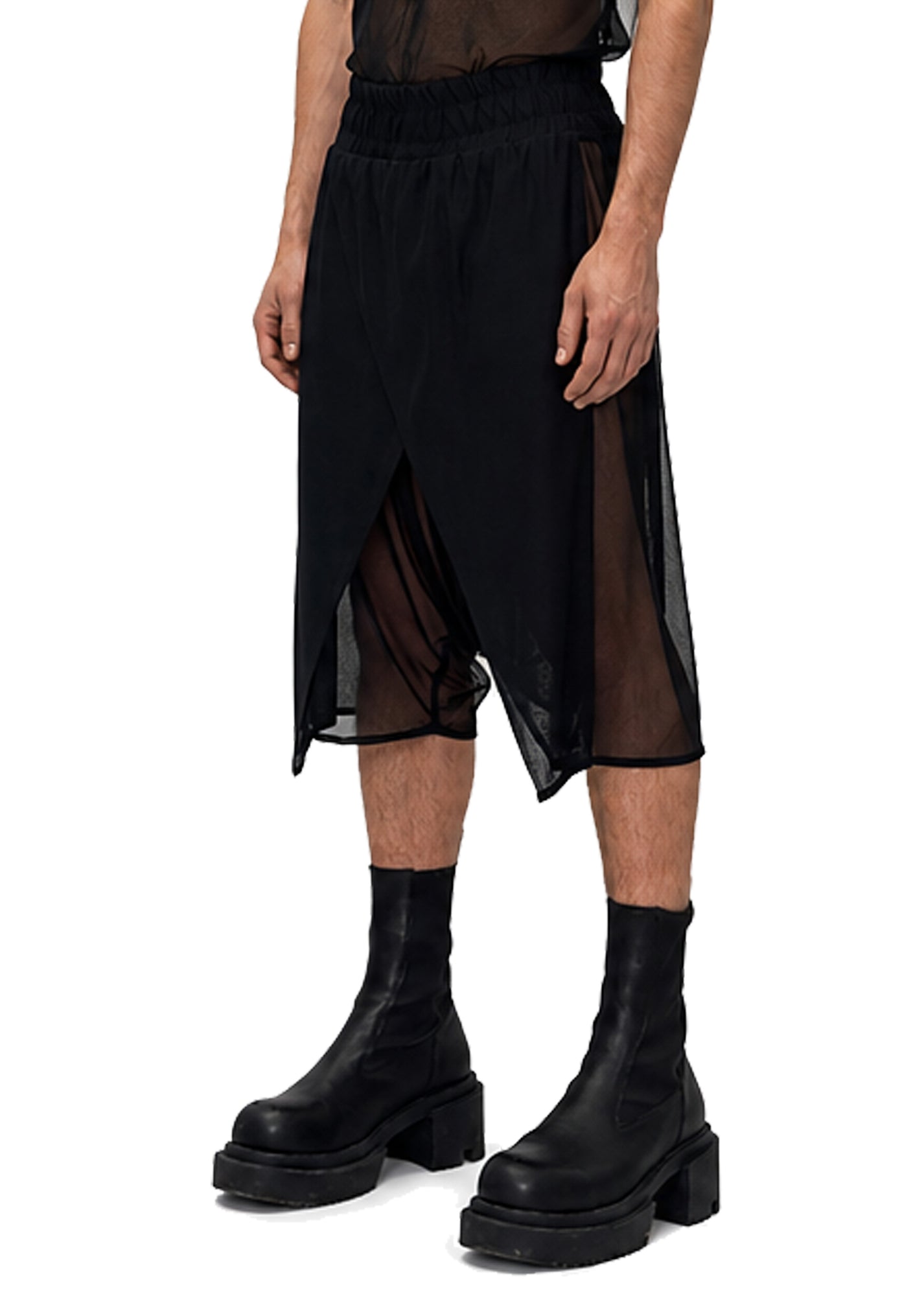 MESH WRAP SHORTS