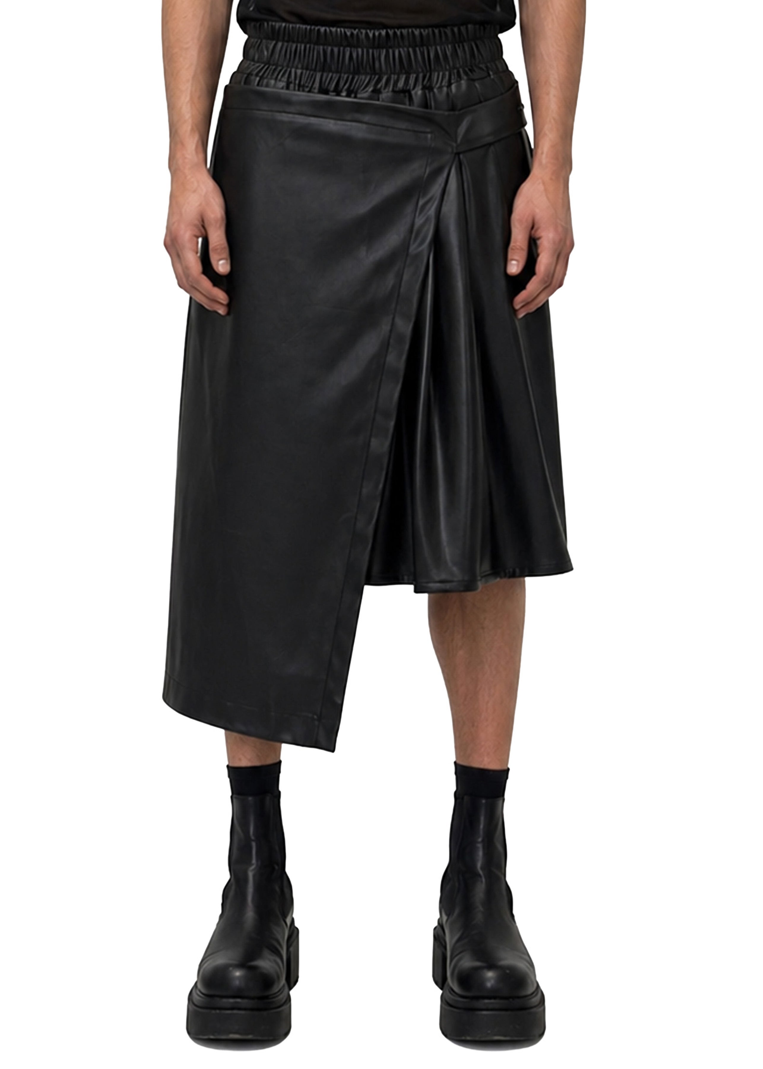VEGAN LEATHER PANEL SHORTS – This Is Fred