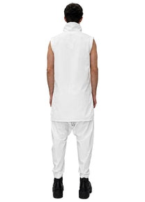 LINEN FUNNEL VEST