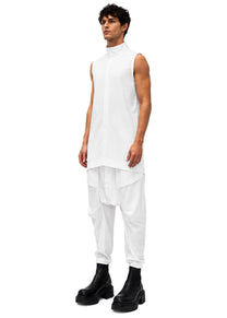 LINEN OVERLAPPING VEST