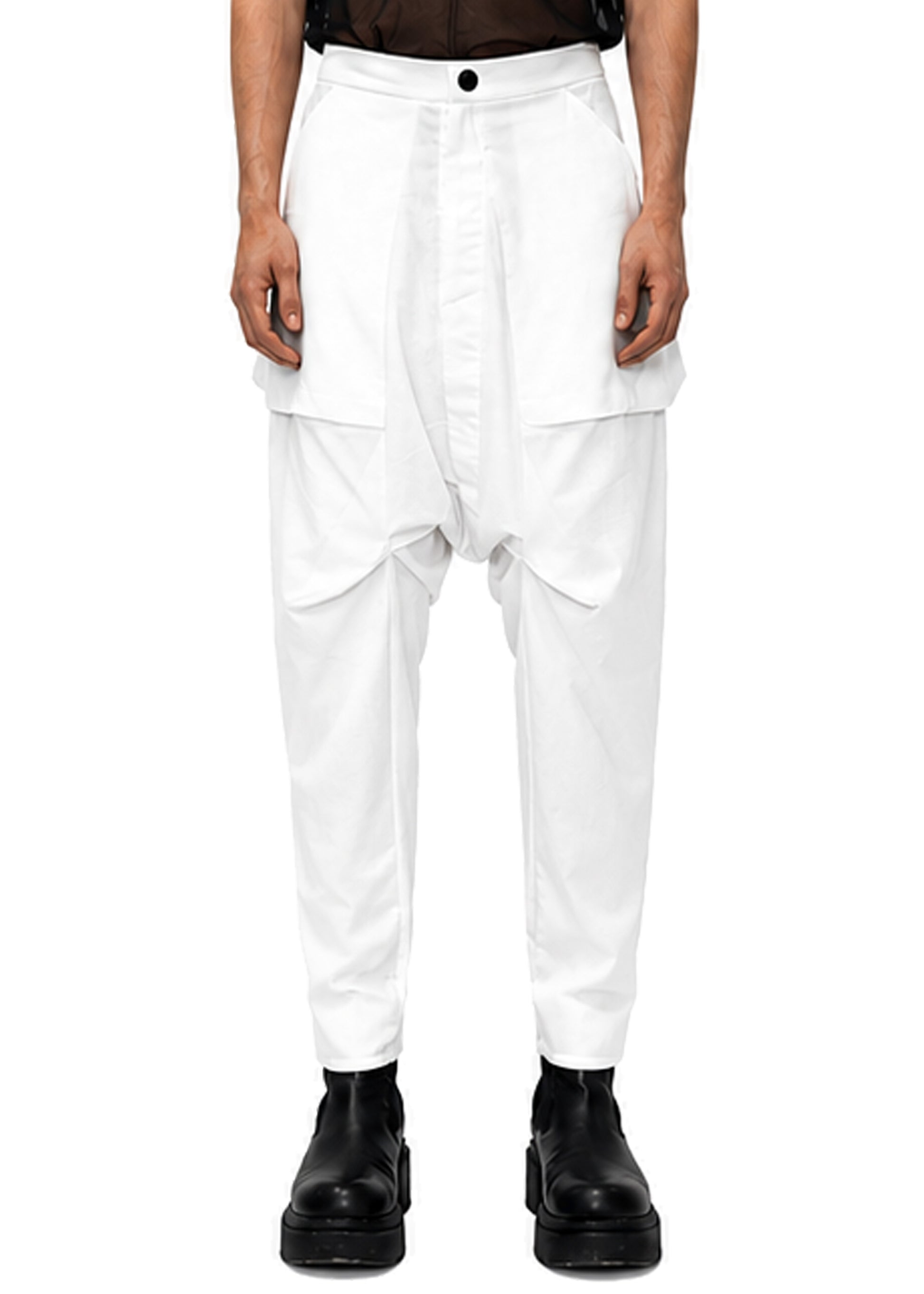 LINEN POCKET TROUSERS