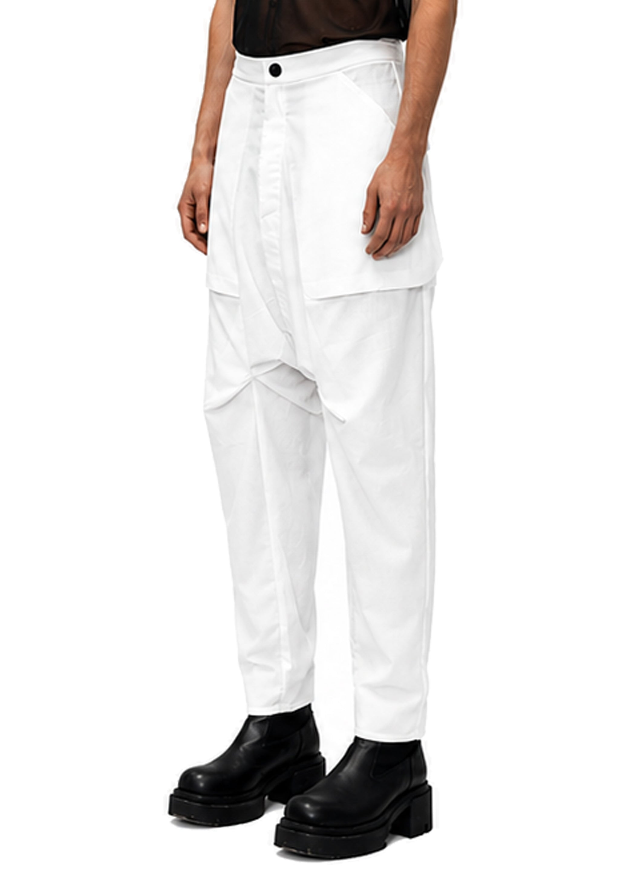 LINEN POCKET TROUSERS