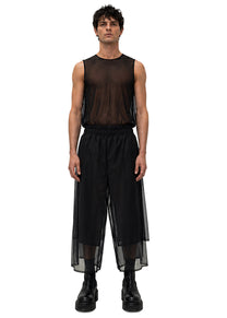 MESH PANEL TROUSERS
