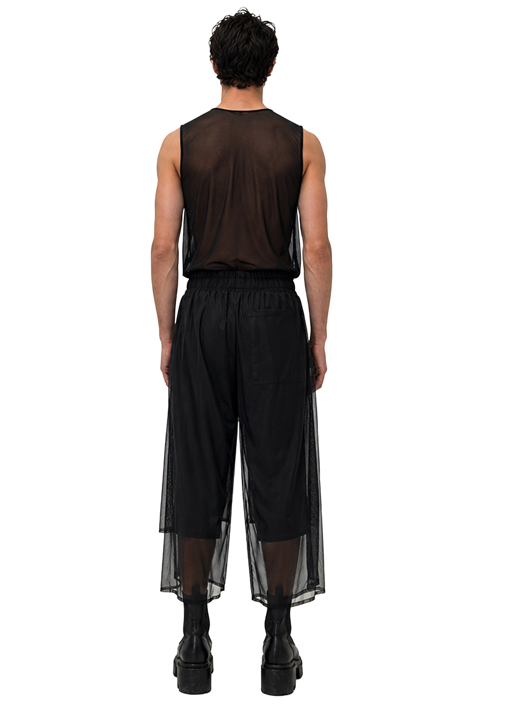 MESH PANEL TROUSERS