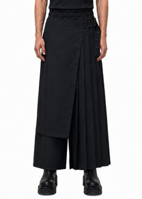 ASYMMETRIC PLEAT TROUSERS