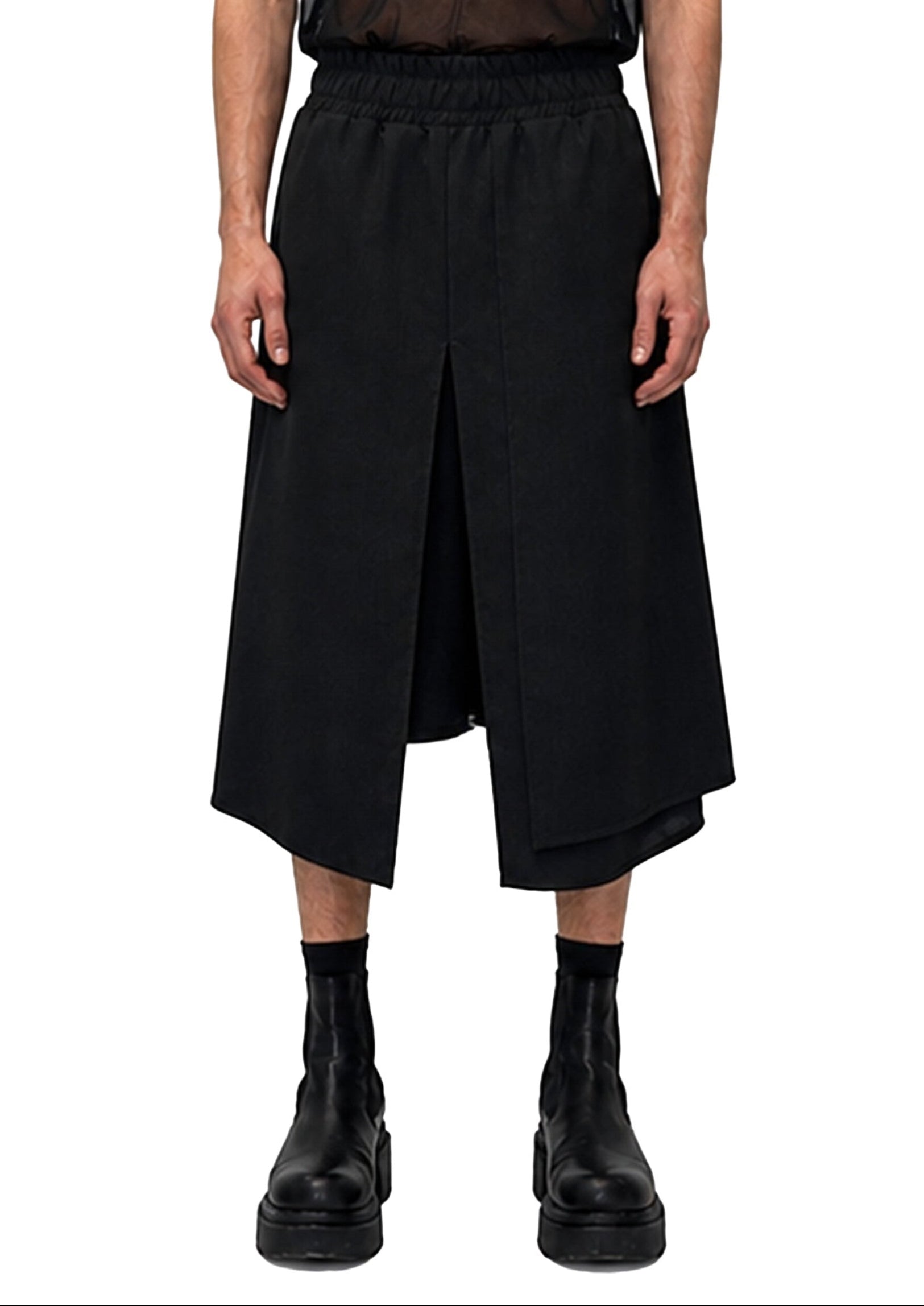 LINEN PANEL SHORTS
