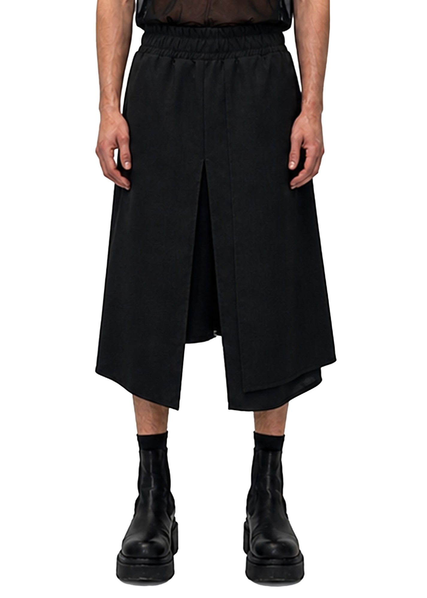 LINEN PANEL SHORTS