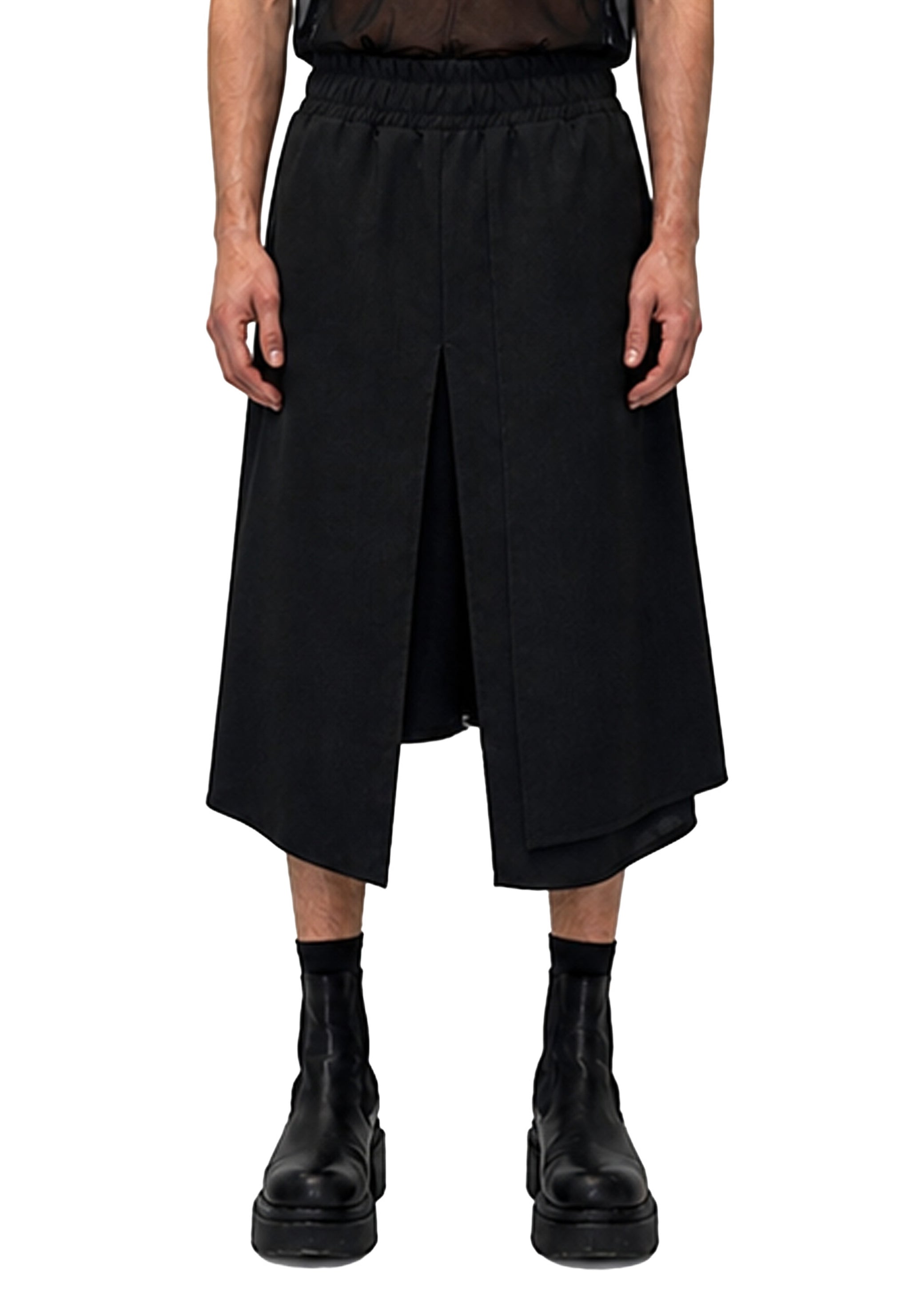 LINEN PANEL SHORTS