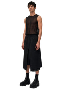 LINEN PANEL SHORTS
