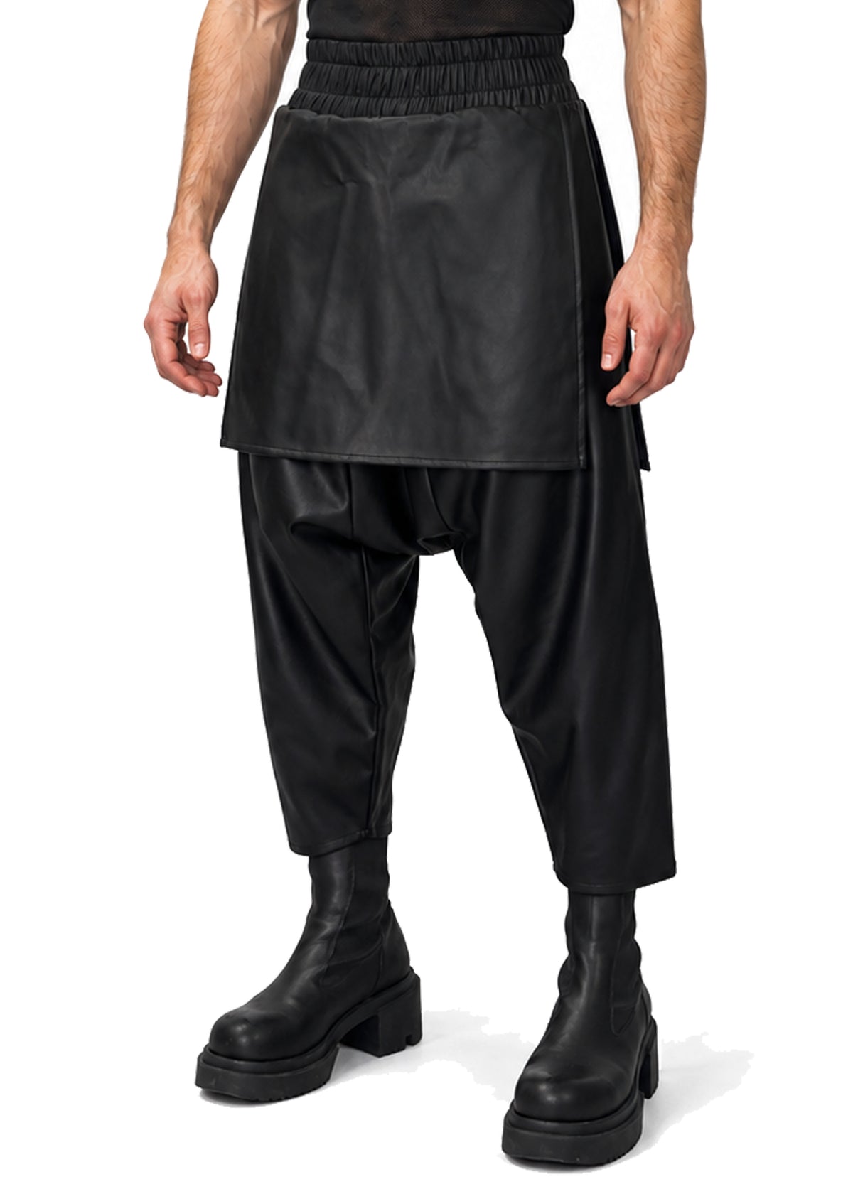 VEGAN LEATHER SAMURAI TROUSERS