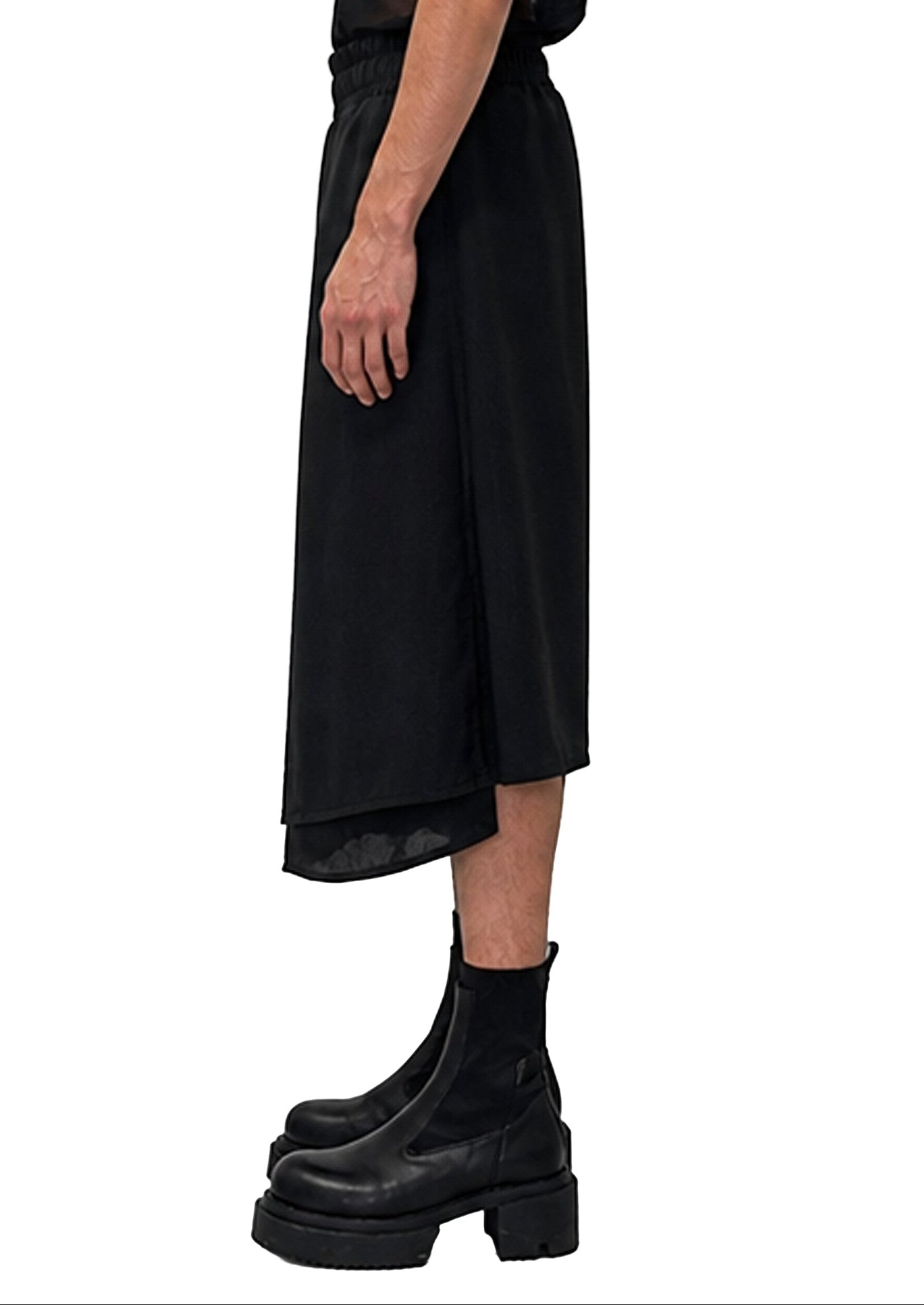 LINEN PANEL SHORTS