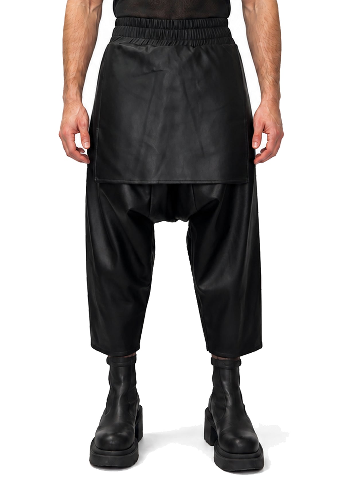 VEGAN LEATHER SAMURAI TROUSERS