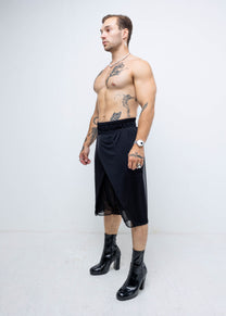 MESH WRAP SHORTS