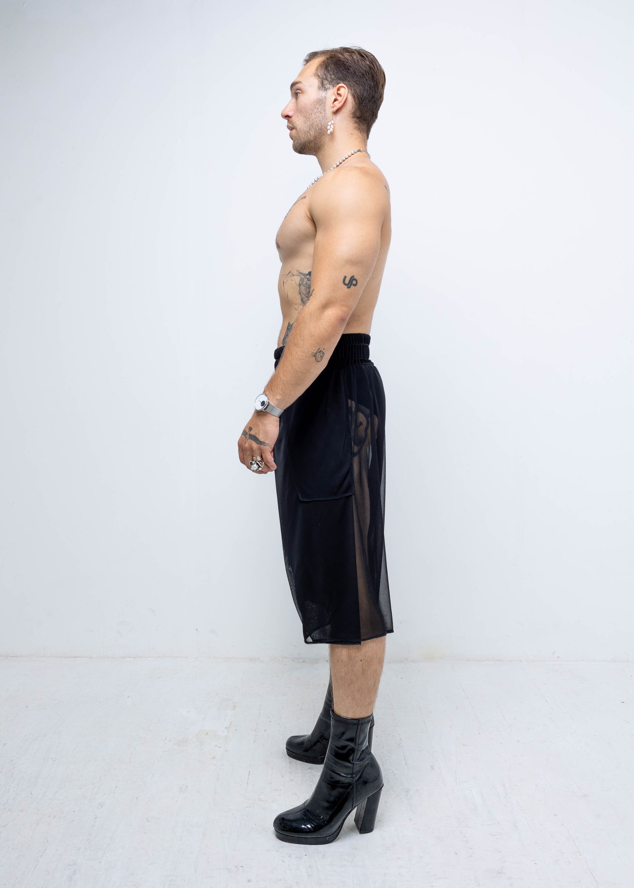 MESH WRAP SHORTS