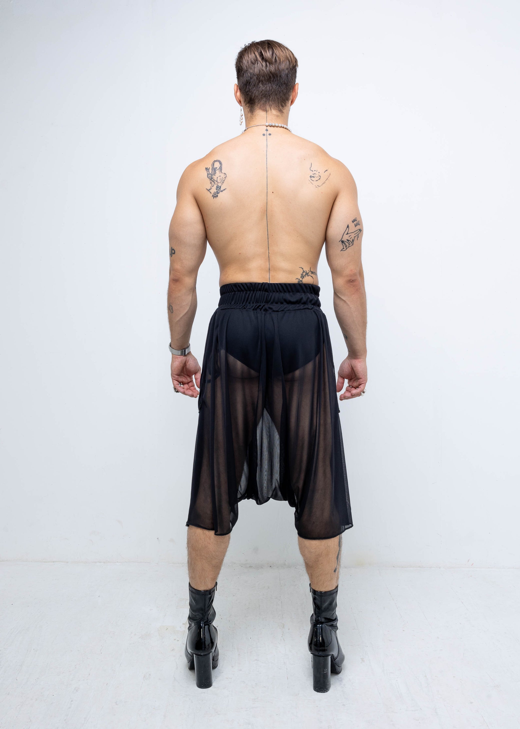 MESH WRAP SHORTS