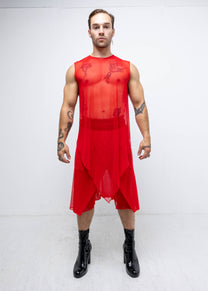 MESH SINGLE PEAK VEST