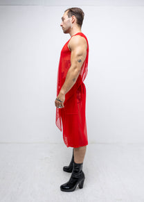 MESH SINGLE PEAK VEST
