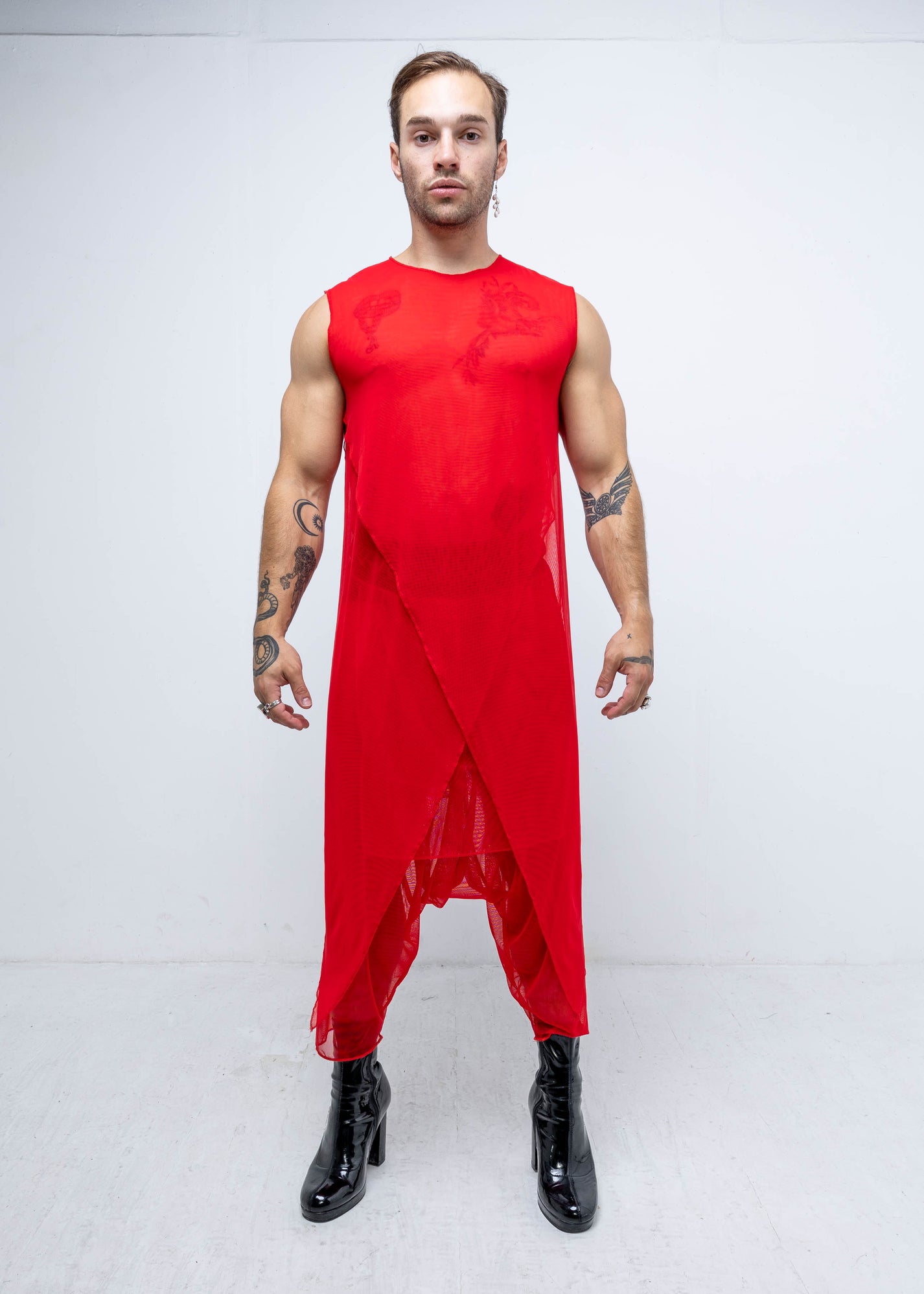 MESH SIDE PEAK VEST