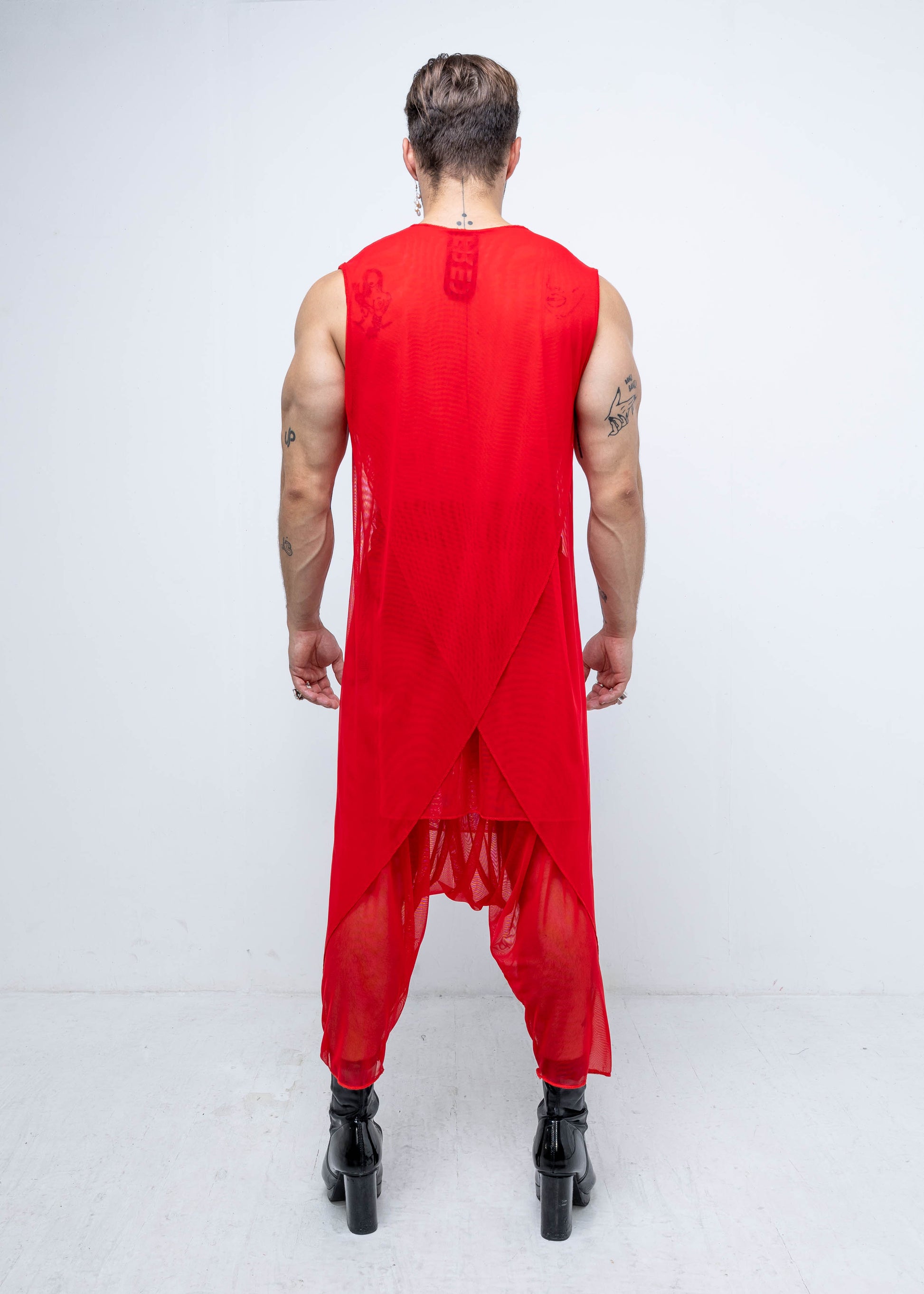 MESH SIDE PEAK VEST