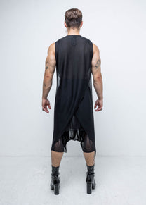 MESH SIDE PEAK VEST