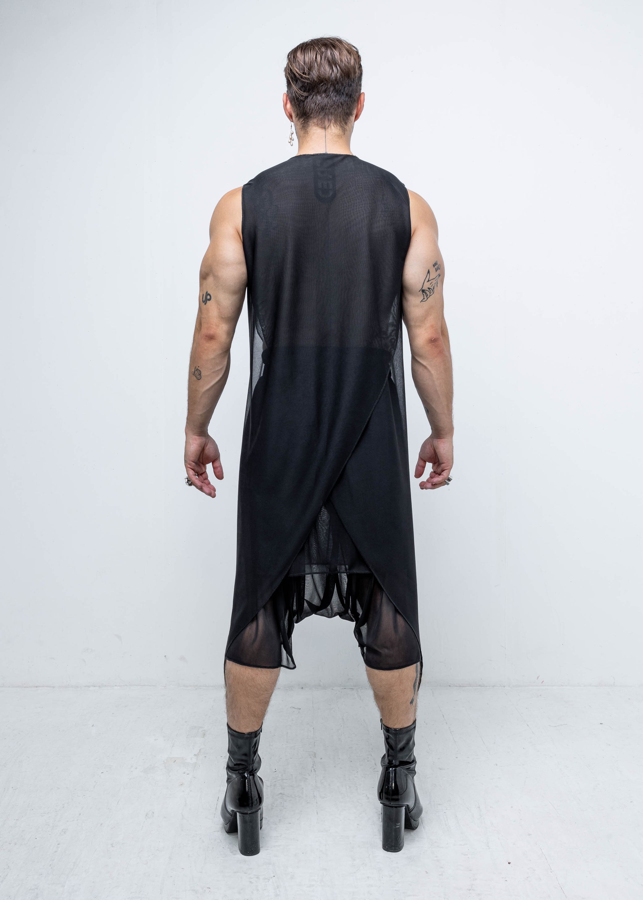 MESH SIDE PEAK VEST