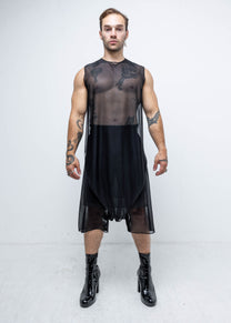 MESH SINGLE PEAK VEST