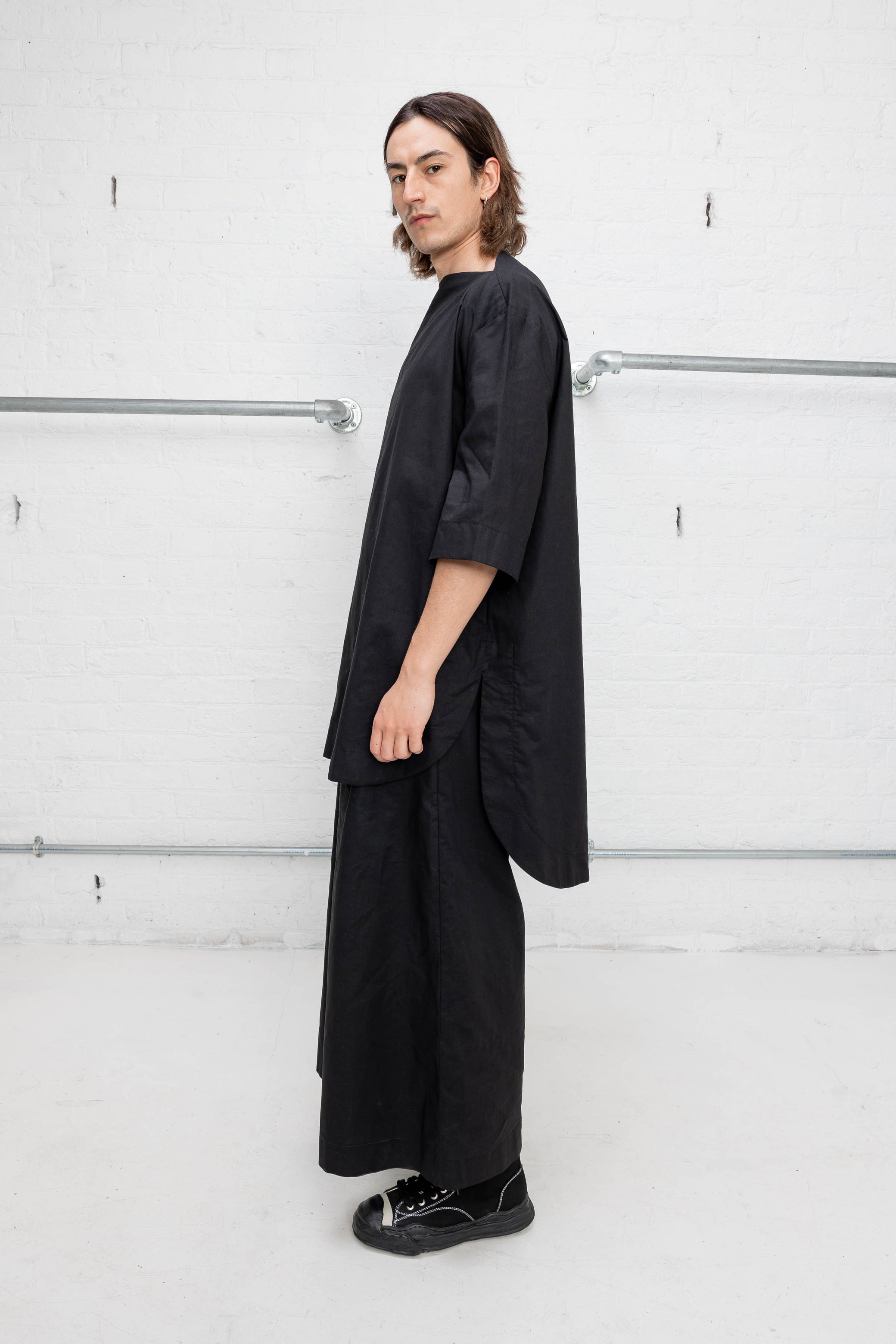 SPLIT NECK SHIRT
