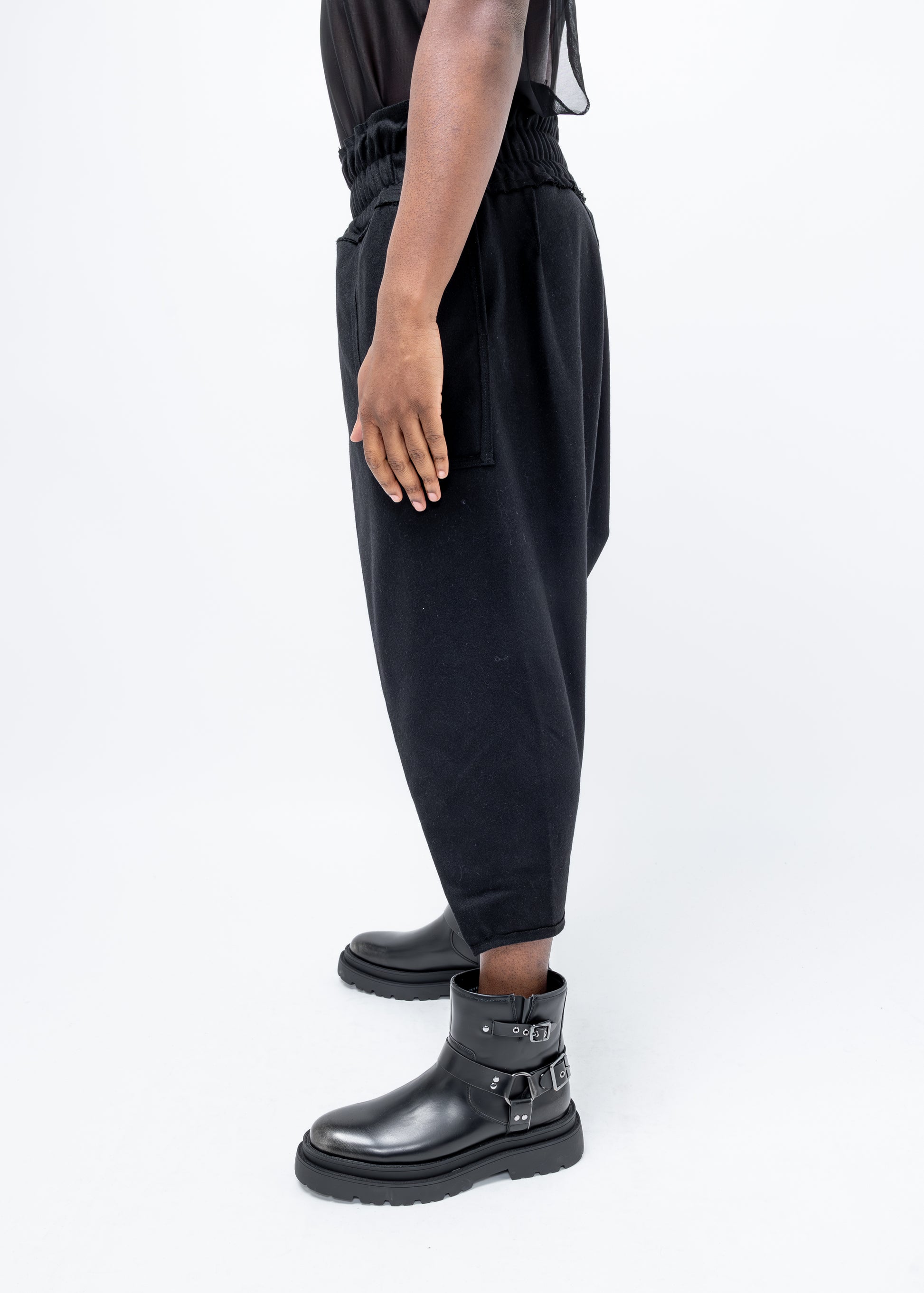 DECONSTRUCTED WRAP TROUSERS