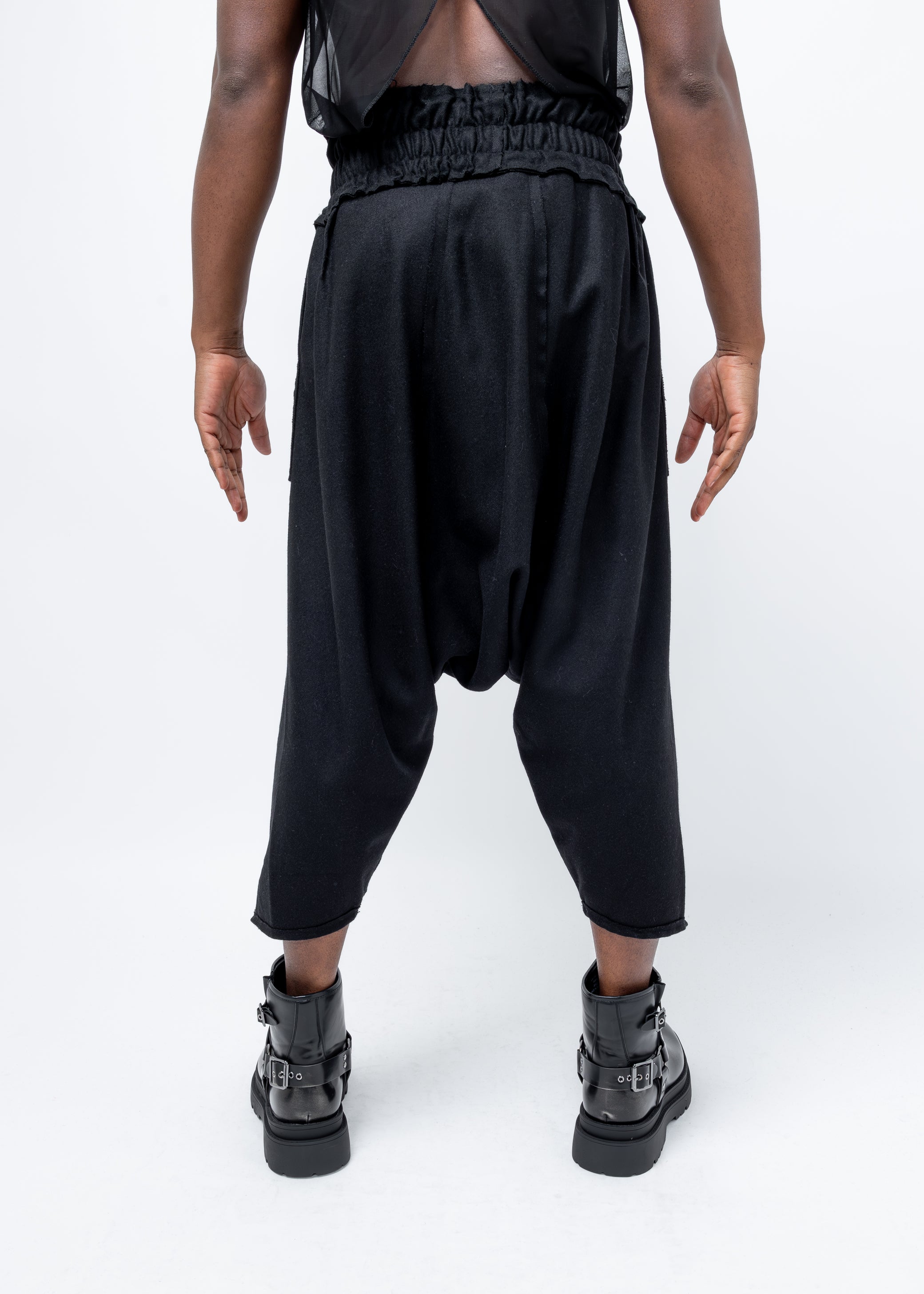 DECONSTRUCTED WRAP TROUSERS
