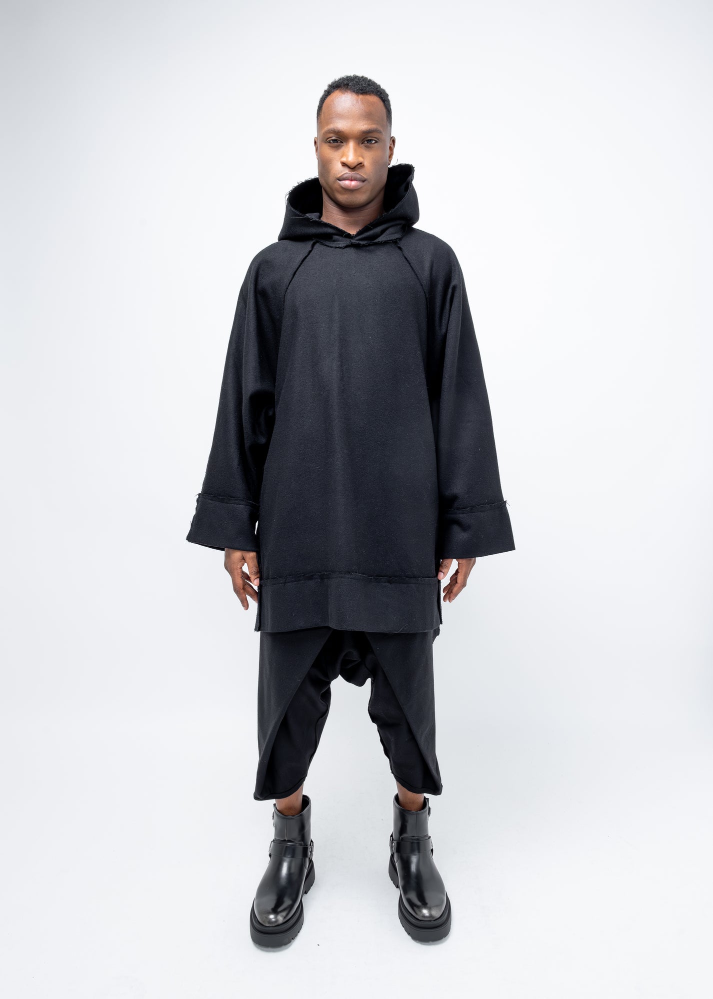 DECONSTRUCTED SIDE SPLIT HOODIE