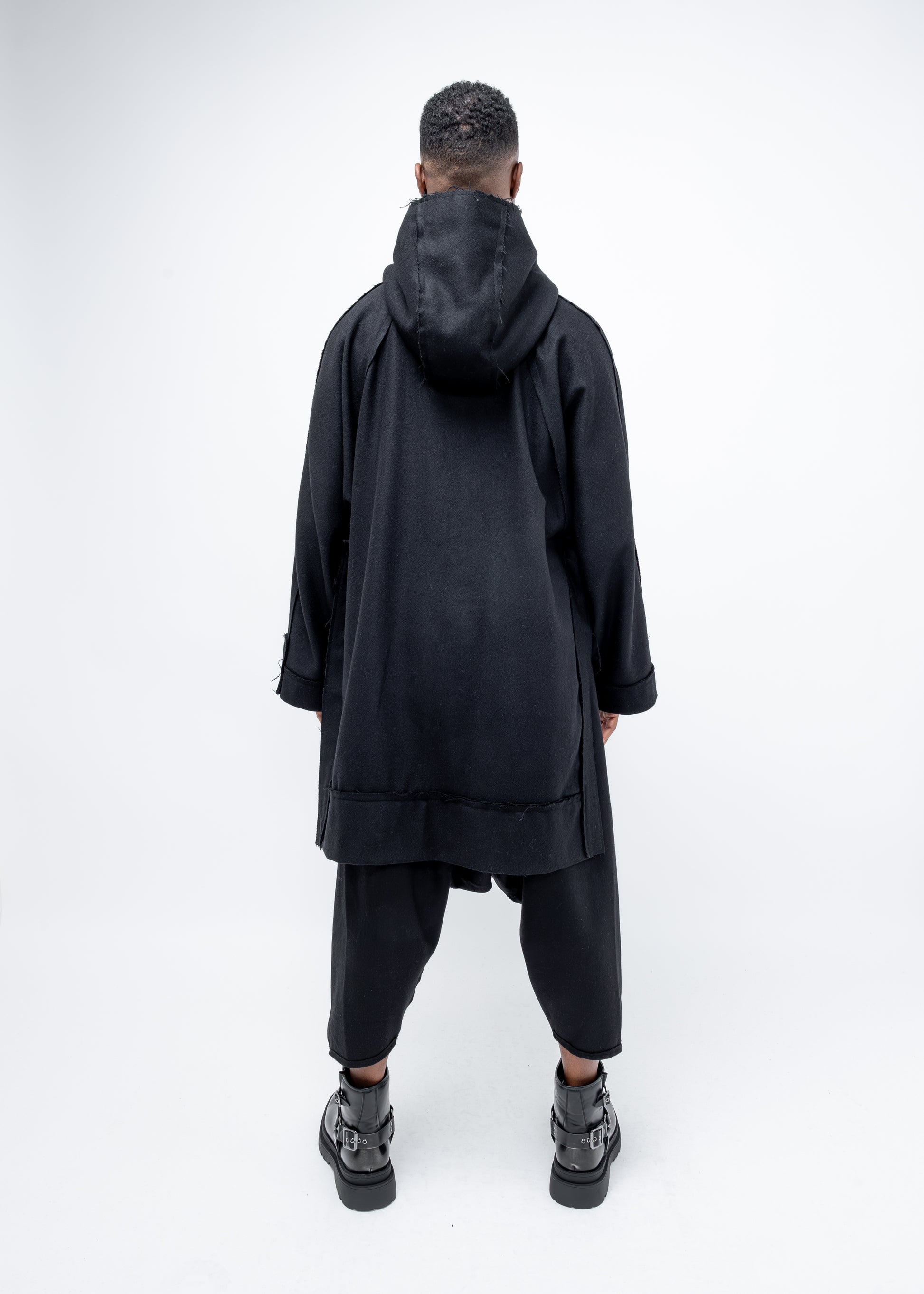 DECONSTRUCTED SIDE SPLIT HOODIE