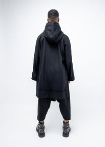DECONSTRUCTED SIDE SPLIT HOODIE
